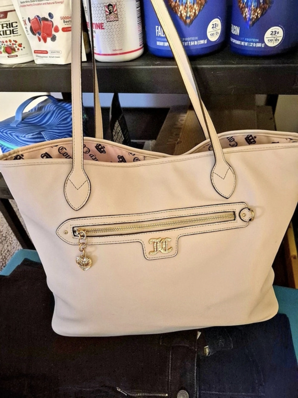 Juicy Couture White Tote Bag